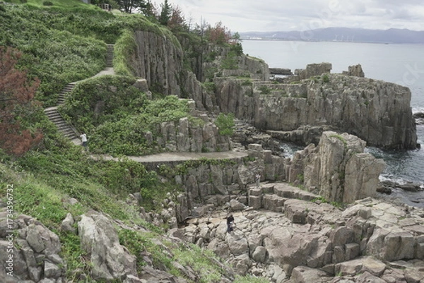 Fototapeta 福井県 東尋坊から見る絶景の景色