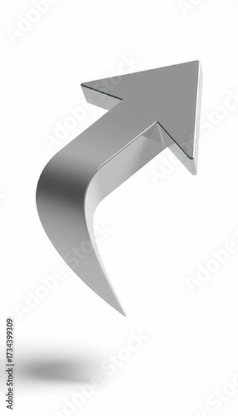 Fototapeta White Arrow Piercing Data Sphere