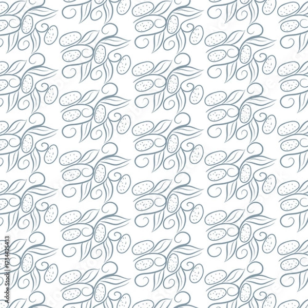 Fototapeta seamless pattern with funny faces