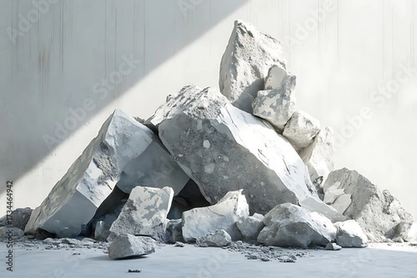 Fototapeta Abstract design reflecting the contours and shapes of rocks