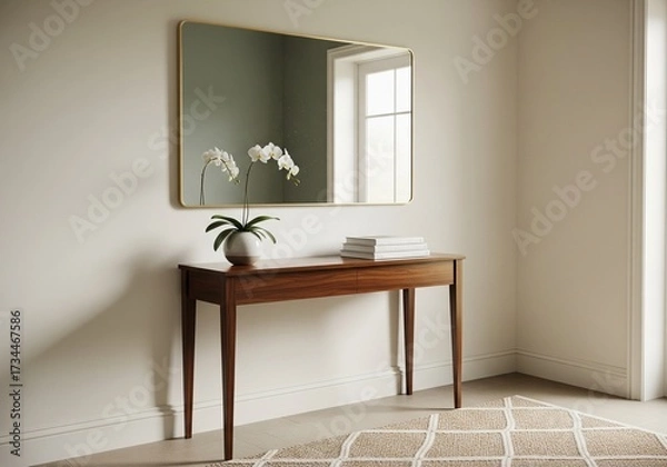 Fototapeta Hallway Corner with Console Table 