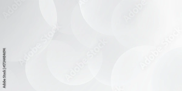 Fototapeta White background abstract art vector illustration with shapes. White vector presentation background