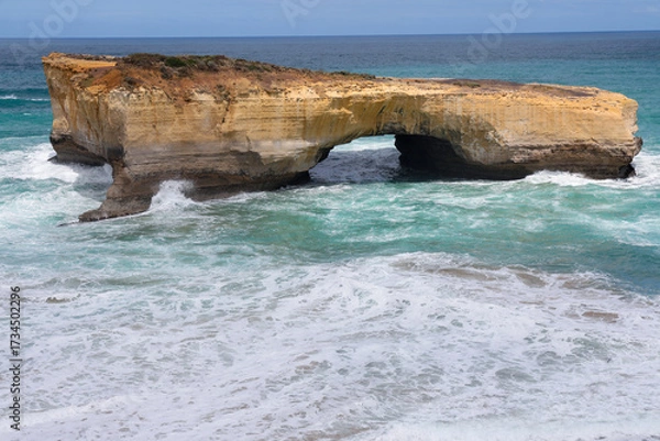 Obraz View of landscape and seascape the london bridge location is beautiful good view point at great ocean road australia