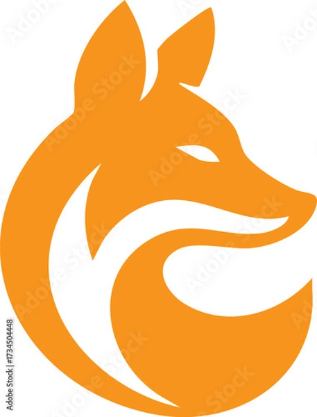 Fototapeta fox logotype vector