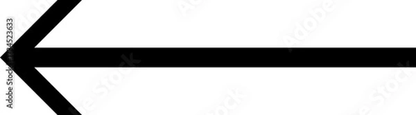 Fototapeta Left Black Arrow icon. Cursor. Modern simple arrows. Arrow icons set. Arrow collection. Simple arrow, big set Vector illustration.