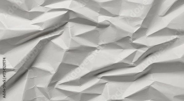 Obraz crumpled white paper