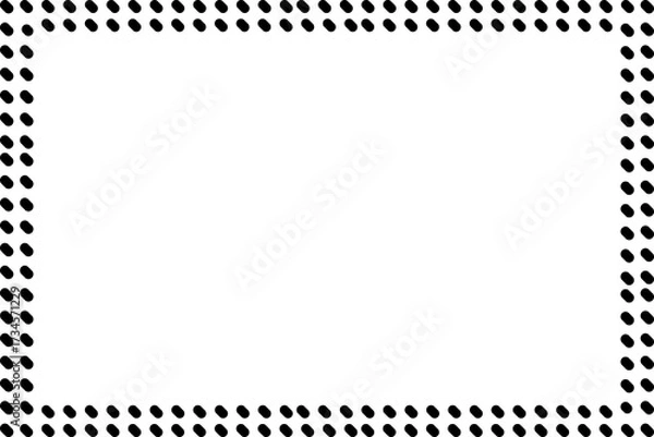 Fototapeta Simple Frame, Border Frame, Photo Frame with White Background, Unique Black Color Frame, Unique Style Frame