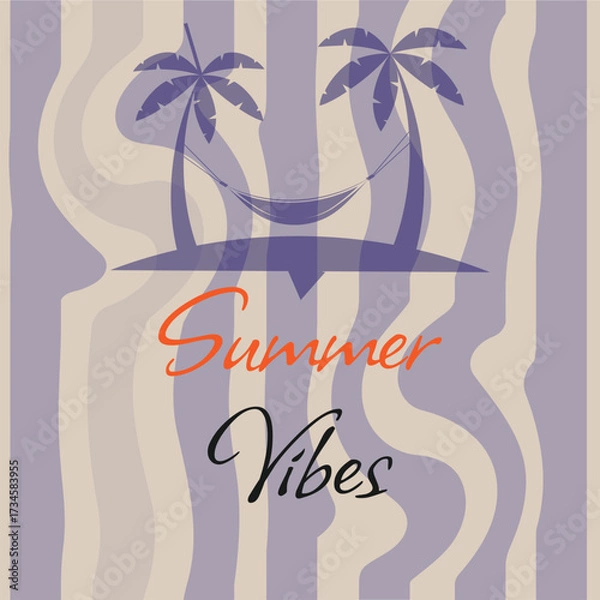 Obraz summer background with palm