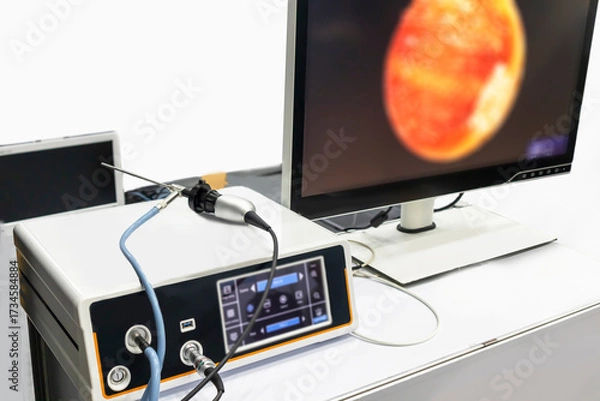 Fototapeta Medical endoscopes are used to view the patient's internal body, such as the digestive tract and other organs.