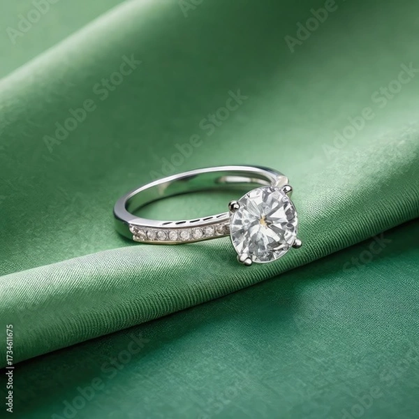 Obraz diamond ring on transparent background