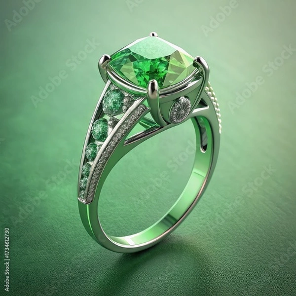 Obraz diamond ring on transparent background