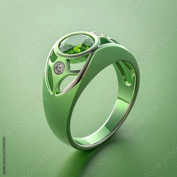 Obraz diamond ring on transparent background