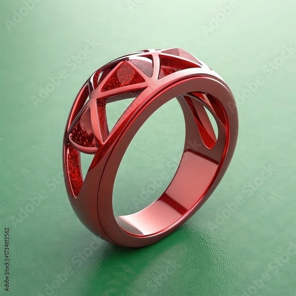 Obraz diamond ring on transparent background