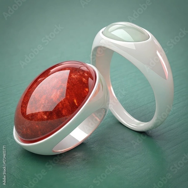 Obraz diamond ring on transparent background