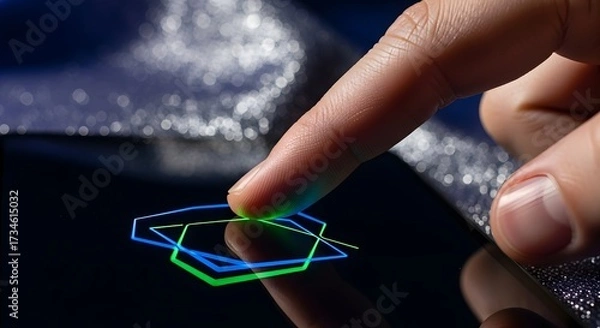 Fototapeta Low Angle View of a Modern Glass Office Building Facade on a Sunny Day