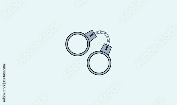 Obraz Handcuffs vector