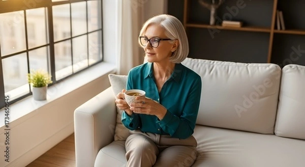 Fototapeta Sophisticated Old Fashioned Cocktail with Orange Peel and Ice