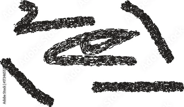 Fototapeta Hand-Drawn Curved Lines and Loops: Creative Sketch Art 2025 Inspiration