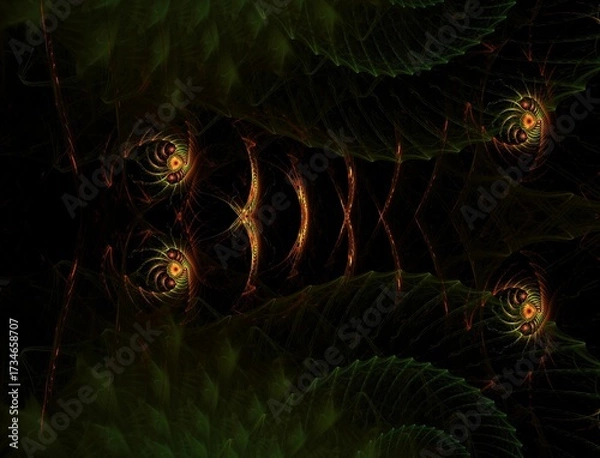 Fototapeta Imaginatory fractal abstract background Image
