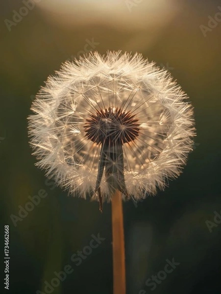 Obraz Dandelion seed head macro