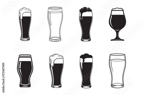 Fototapeta The vector illustration set provides business icons, people, and medical symbols for web design