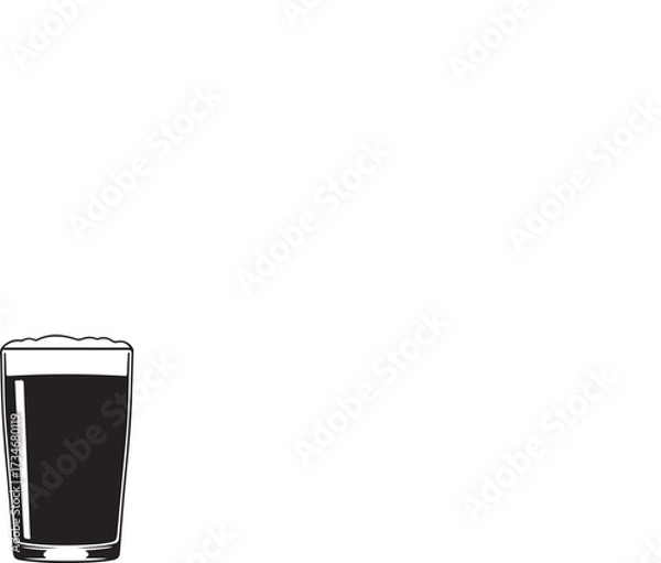 Fototapeta Coffee, milk, and cola next to a blank tablet screen for your business advertisement vector icon design