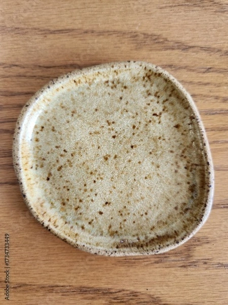 Fototapeta Minimalist organic ceramic tableware for the kitchen