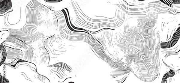 Fototapeta Vector brush stroke texture. Distressed uneven grunge background. Abstract vector illustration. Overlay over any design to create interesting effect and depth. Black isolated on white. EPS10