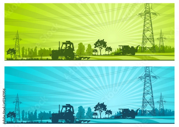 Obraz Agriculture landscape