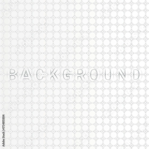 Fototapeta Seamless Geometric Circle Pattern in White and Light Gray – Minimalist Background