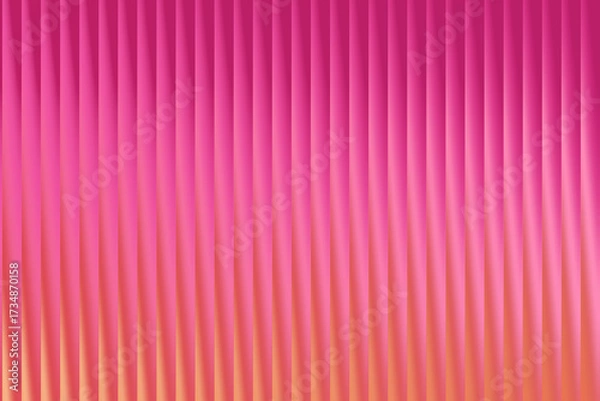 Fototapeta A captivating gradient of vertical lines transitions from pink to orange, creating a visually striking and dynamic background with a sense of depth and movement