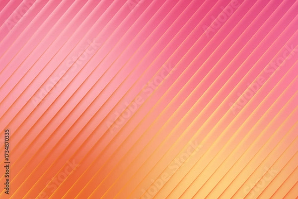 Fototapeta A captivating gradient of pink and orange hues, with parallel lines creating a visually appealing pattern, evoking a sense of warmth and serenity in its design