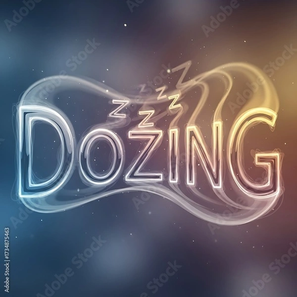 Fototapeta Relaxing Drowsiness Sleep Concept.