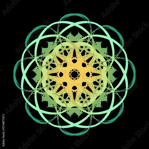Obraz Intricate Mandala Ornament Vector Pattern Design