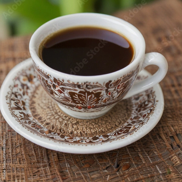 Fototapeta A cup of Javanese coffee