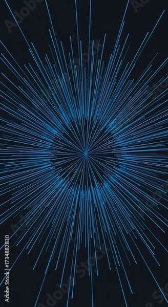 Fototapeta Abstract Radiating Energy Burst.