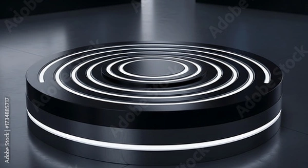 Fototapeta Abstract Circular Stage Design.