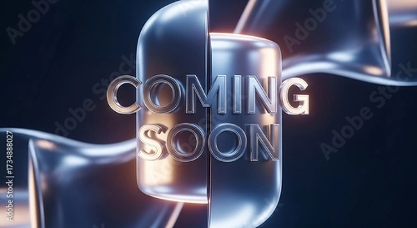 Fototapeta Coming Soon Modern Graphic Design.