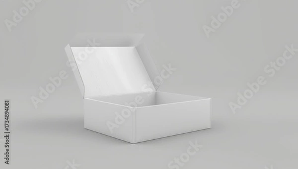 Fototapeta 3d illustration, paper, mockup, open, opened, pack,