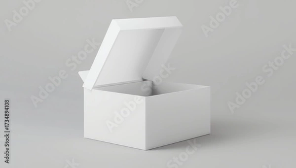 Fototapeta 3d illustration, paper, mockup, open, opened, pack,