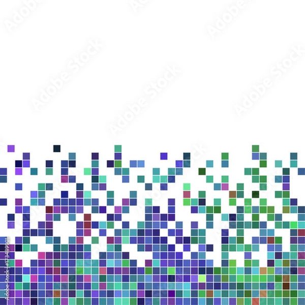 Fototapeta abstract vector square pixel mosaic background