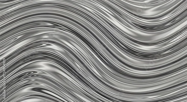 Fototapeta Abstract Gray Wave Pattern Background.