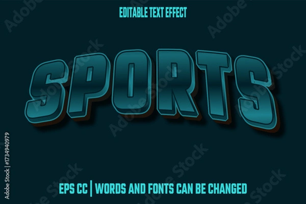 Obraz editable sports effect text
