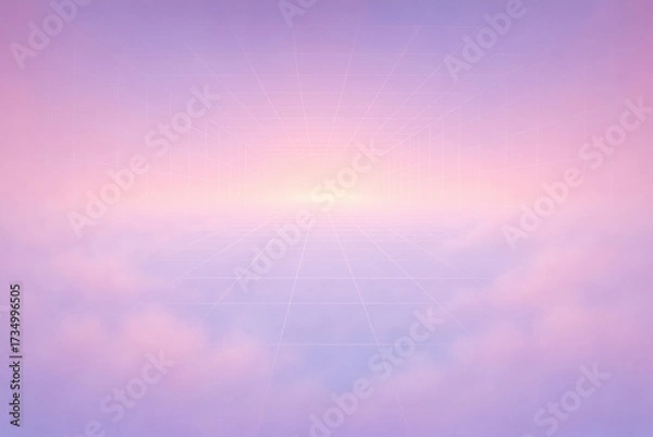 Obraz Pastel Mist Grid Hall