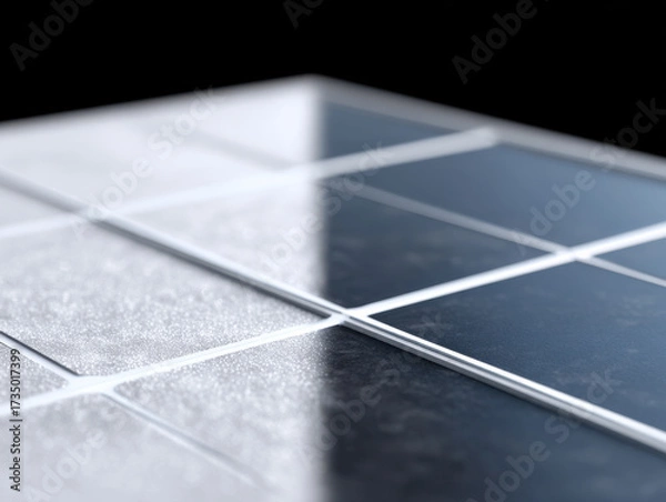 Fototapeta Solar panel maintenance requires careful cleaning to ensure optimal energy efficiency and long lasting performance