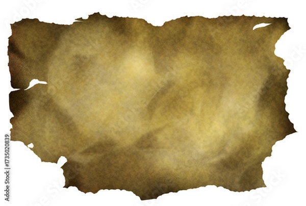 Fototapeta ちぎれたボロボロの紙切れ・古びた紙・地図ゲームアイテム素材