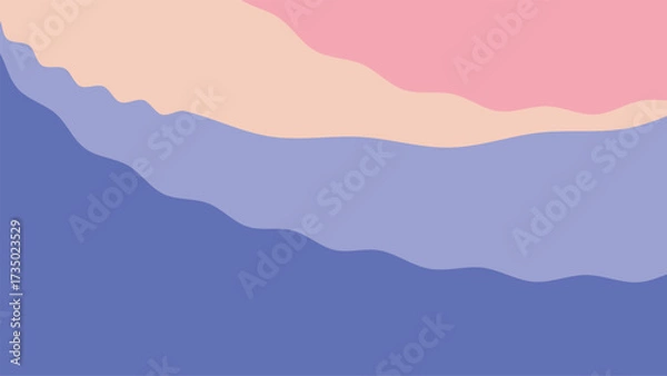 Fototapeta abstract purple pink pastel wave layered background vector design