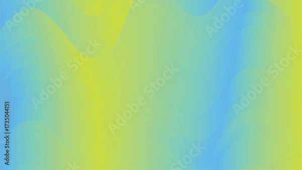Fototapeta Abstract green and blue background with soft waves and light texture