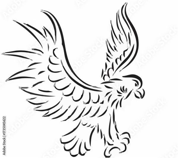 Obraz Abstract Eagle Tattoo.eps