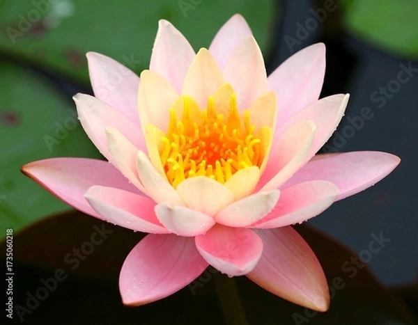 Fototapeta Close-up of a delicate pink lotus flower